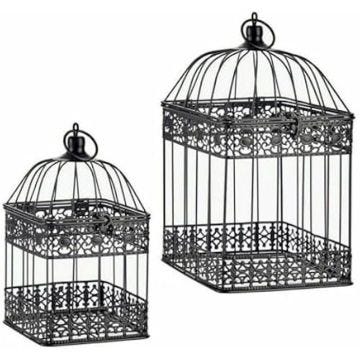 Cage - GIFT DECOR - Standard - Multicolore - 61x19,5x38 cm - Référence S3625735