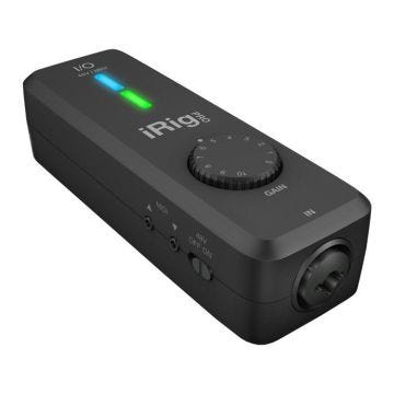 Interface MIDI IK Multimedia iRig PRO I-O contràle de monitoring, logiciel fourni