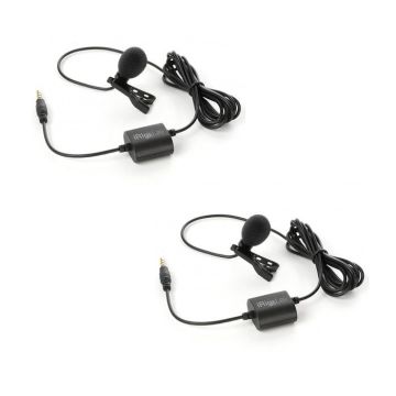 IK 2247294K10015 iRig Mic Lav DUAL Micro Lavalier - Capsule omni-directionnelle - inclus bonnette et clip - câble 150 cm inclus - co