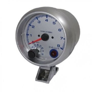 petit compte tours 3,5 gris avec shift light 4 6 8 cyl
