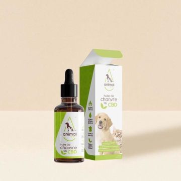 Huile de Chanvre CBD 2% Full Spectrum 50ML pour animaux de compagnie anti-stress, articulations,  appétit Animal By stilla