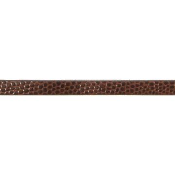 Bracelet 6 mm Style croco Marron - MegaCrea - Réglable - Adulte - Femme - PU - 220 x 6 mm