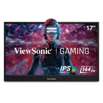 Viewsonic VX1755 17.2" 1920 x 1080, moniteur Portable Gaming LED, IPS 144Hz, freesync premium, mini HDMI, 2 USB type C
