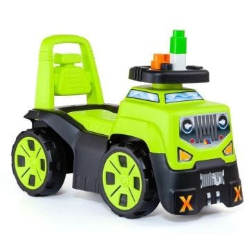 Trotteur 3 en 1 Suv + Jeu de blocs - MOLTO - Camion autoporté - Evolutif - Effets sonores - Piles fournies