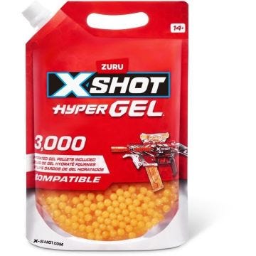 Recharge Hyper Gel - ZURU - X-SHOT Gellet Refill - 3000 pastilles prêtes à l'emploi