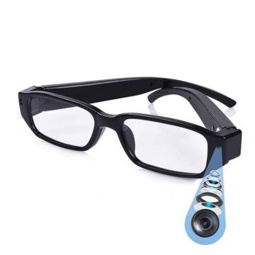 Lunette de Vue Caméra Espion HD 1080P Détection de Mouvement Appareil Photo Noir + SD 32Go YONIS