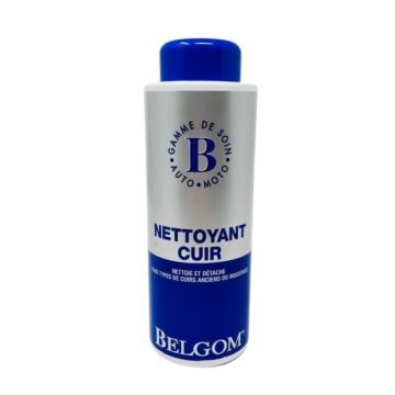 BELGOM - Nettoyant Cuir 500 ml - Nettoie tous les Types de Cuirs - Sans Solvants ni Abrasifs - Respecte la Teinte d'Origine - Fa