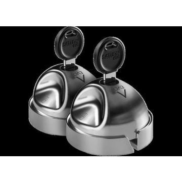 Lot de 2 Serrures antivols/cadenas Daken SATURN EVO pour véhicule utilitaire - Fermeture manuelle