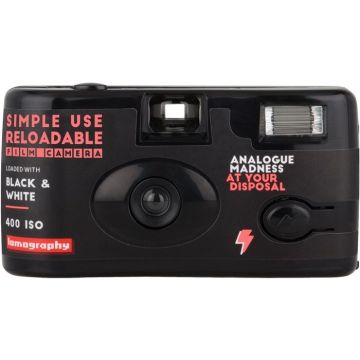 Appareil photo argentique - LOMOGRAPHY - Simple Use Film Noir - Réutilisable - Noir - Pointer et tirer