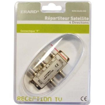 ERARD CONNECT - Répartiteur TV/satellite intérieur 1 x 4 prise sat.