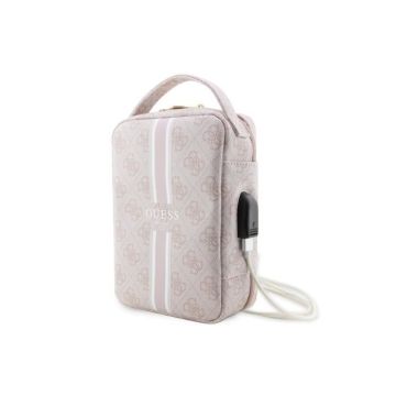 Sacoche de voyage à USB Modèle Stripe 4G Guess Rose