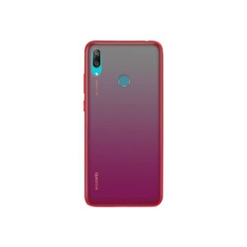 Coque de protection - BIG BEN - Huawei Y7 2019 - Pack de 2 - Noir et rouge - TPU