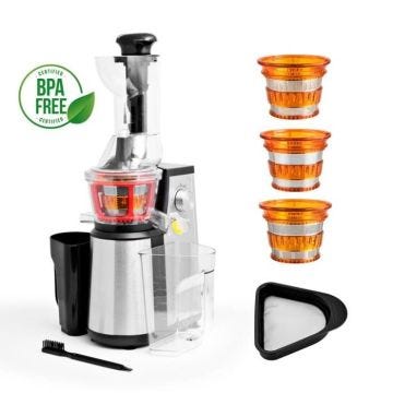 Extracteur De Fruits Et Légumes 3 Tamis Ultimate Inox à Pression Douce - Reconditionné
