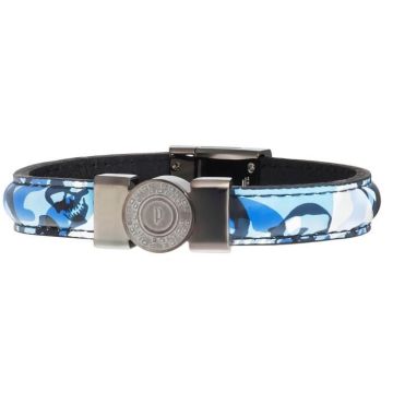 POLICE JEWELS Mod. SHOOTER Bracciale IP blu SS 20cm con chiusura megnetica -SS IP blue bracelet 20cm with magnetic buckle