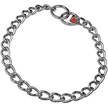 Collier chaîne - HERM SPRENGER - HS - Acier inoxydable - Longueur ajustable - Pour chiens moyens