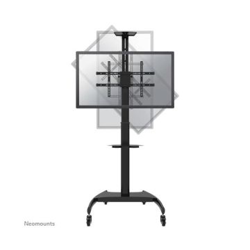 MOBILE FLAT SCREEN FLOOR STAND (HEIGHT: 130-162 CM) 0,000000 Noir