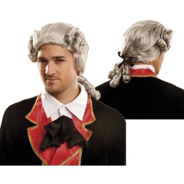 Perruque - Duke - Seigneur du Temps - Taille Unique - Multicolore - Noir