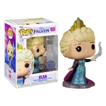 Figurine Funko Pop! Disney Ultimate Princess - Elsa Coronation Diamond N°1024 Exclusive - Blanc - Jouet
