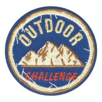 Ecusson thermocollant sport rétro outdoor 5,5cm x 5cm