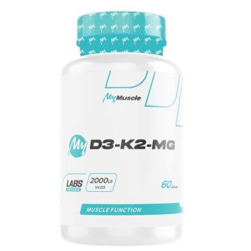 Vitamine D MyMuscle - My D3-K2-Mg - 60 Gélules