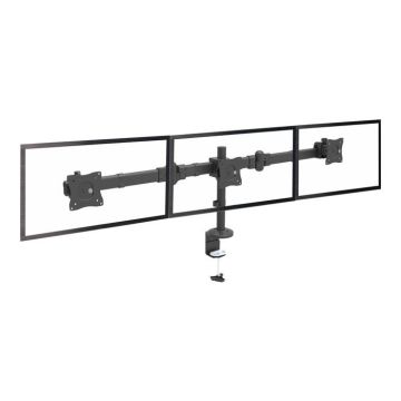 Support de bureau - StarTech.com - 3 écrans jusqu'à 24" - Réglage sans outil - Acier - Noir