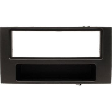 Adaptateur de façade d'autoradio simple DIN Noir Volkswagen Touareg 2003 >