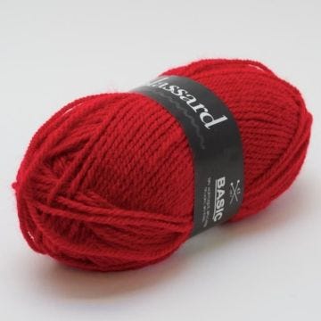 Laine - Plassard - Basic 309 - Rouge - 30% Laine - 70% Acrylique - 105 m par 50g