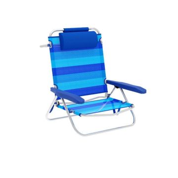 Chaise de Plage Pliable Bleu | Chaise Pliante Camping | Chaise Camping | Chaise de Camping | Chaise de Jardin - Marbueno
