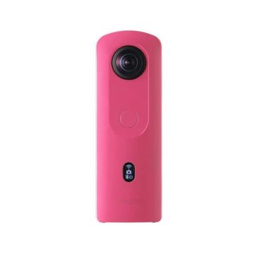 Ricoh appareil photo focale fixe theta sc 2 rose 360°