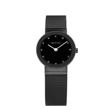 Montre pour femme cadran rond acier noir bracel…