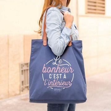 Sac "Le Bonheur, C'est à l'Intérieur" - Mr Wonderful