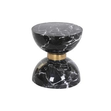 table d'appoint noir fer (33 x 33 x 35 cm)