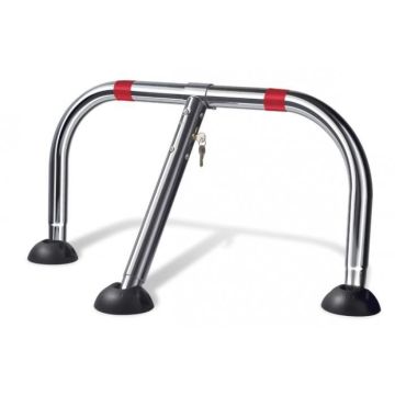 Barriére de parking 3 pieds, fermeture par cylindre européen - ref AR580.010