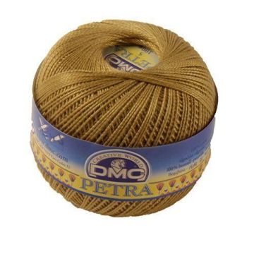 Fil DMC Petra, or, 100% coton, taille 5