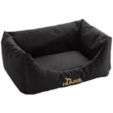 Canapé pour chiens - Hunter - Gent - 80 x 60 cm - Noir - Antibactérien