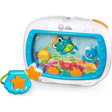 BABY EINSTEIN Veilleuse - Rêves marins - Réglage 25 min lumière, son, musique ou bruit de l’océan, attache lit, télécommande
