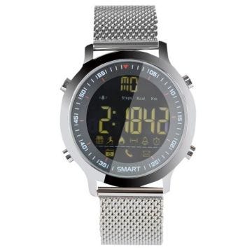 Montre Sportive Intelligente Écran FSTN Luminosité Dial TPU Suivi Activité Bluetooth Argent YONIS