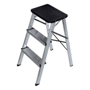 Tabouret Pliant 3 Marches - Marque - Modèle - Couleur principale: Blanc