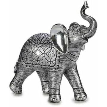 Figurine décorative - GIFT DECOR - Éléphant argenté - 27,5 x 27 x 11 cm - 4 unités - Intérieur