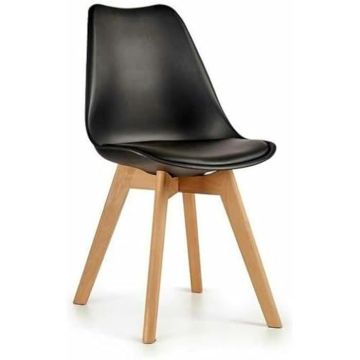 Chaise de salle à manger - GIFT DECOR - Modèle 23274 - Plastique - Marron - Lot de 4