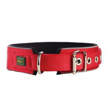 Collier Hunter - 64113 - Refleter col en neoprene cou 49-56 cm 45 mm rouge