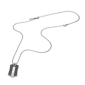 Bracelet Police PJ.26458BLC-02 Hommes Bracelet Longford Skin Traité Skin Combiné en acier inoxydable