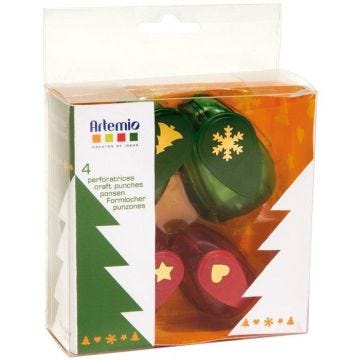 Perforatrice à Levier - ARTEMIO - Noël - Coeur, Étoile, Sapin, Flocon - Mixte - Adulte