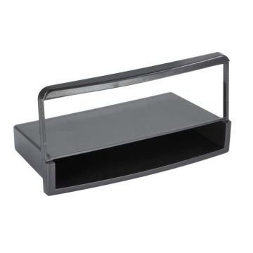 Adaptateur de façade 2-DIN avec vide poche Ford noir