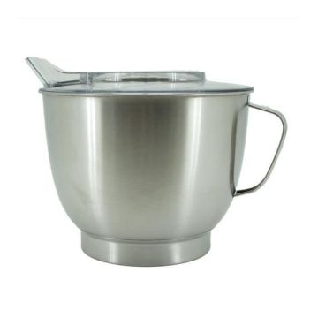 Bol en inox - KITCHEN COOK - Robot EVOLUTION - 5 L - Couvercle anti-projection - Compatible