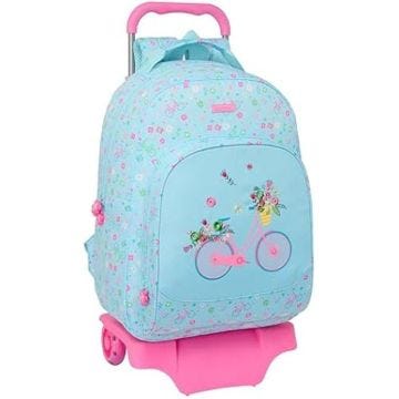 Safta Grand sac à dos scolaire avec chariot 905, tissu recyclable, idéal pour enfants de différents âges, confortable et