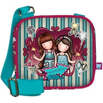 Mini Sac à bandoulière - SANTORO - Gorjuss - Modèle Feux d'artifice - Bleu - 16,5 x 15 x 6,5 cm
