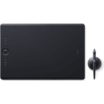 Wacom Tablette graphique Intuos Pro avec Stylet Pro Pen 2 + Repose-stylet - Large - Surface active 311 x 216 mm