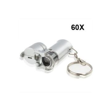 Mini microscope optique zoom x60 loupe de poche...