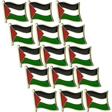 Palestine Drapeau Épinglette Insigne Palestin Drapeau Revers Épingles National Pays Drapeau Bouton Épinglette Gratuit Pal Guo3058